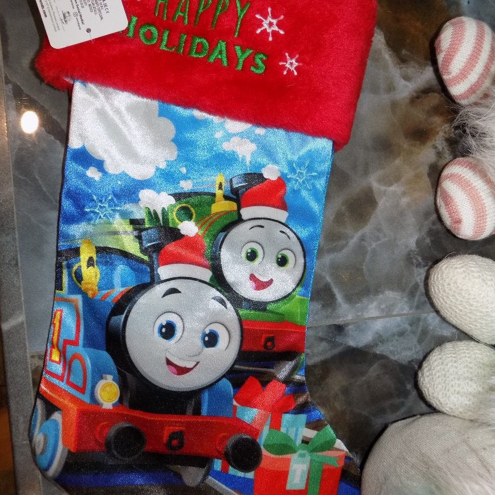 Thomas & Friends Holiday Red Christmas Stocking New 18" NEW